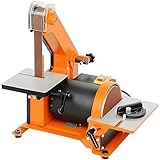 LMzythrop Elektrischer Mini Bandschleifer für Messer,Schleifscheibendurchmesser 125mm,2800 U/min,Bandgröße 760 * 25mm,Geschwindigkeit 13,5 m/s,45°-Winkelverstellung,Bandschleifer Klein