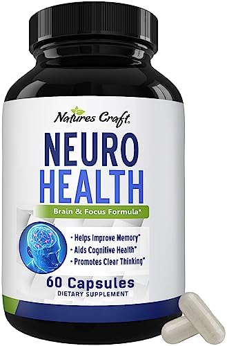Nootropics Brain Support Supplement – Mental Focus Nootropic Memory Supplement for Brain Health with Energy and Focus Vitamins DMAE Bacopa and Phosphatidylserine – Brain Focus and Performance Blend