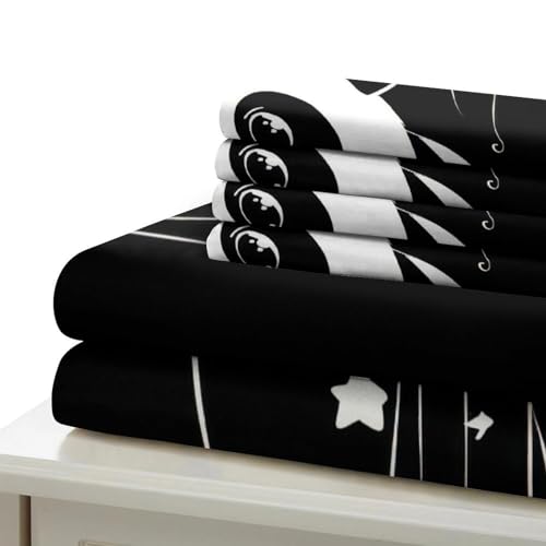 Parure de lit singe mignon 3D housse de couette microfibre respirante ado double 200x200cm - 7