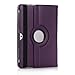 Samsung Tab 2 Case,Flying Horse Lichee Pattern 360 Degrees Rotating Stand PU Leather Case for Samsung Galaxy Tab 2 10.1 P5100 Auto Sleep/Wake Tablet （Purple）