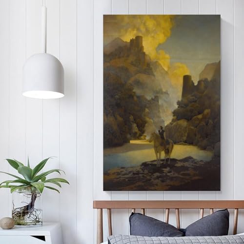 Impression sur toile de qualité Maxfield Parrish canyon mystique