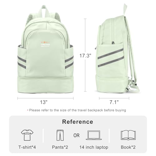 coofay Gym Backpack For Women Waterproof Backpack With Shoe Compartment Lightweight Travel Backpack Workout Sports Backpacks Large Gym Bag