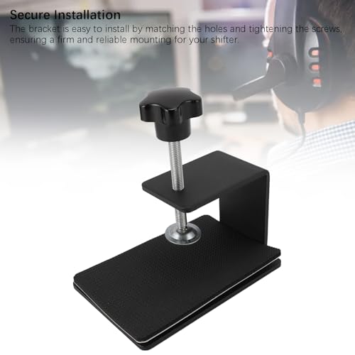 Dpofirs SIM Racing Shifter Desk Mount with Quick Release Clamp, Adjustable Universal Table Mount Bracket for Driving Force Shifter, for TH8A Shifter - Image 2