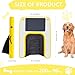 Gymodel Dog Pool Ramp, Inflatable Dog Boat Ramp, Non-Slip EVA Inflatable Floating Dock Ladder for Pools Boats Docks, Safe & Easy Water Access for Large Dogs, Yellow