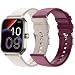 Produktbild SPC Smartee Duo 3 - Smartwatch mit 1,93" AMOLED-Display | Bluetooth-Telefonie | Batterielaufzeit bis zu 7 Tage | 100 Sportarten | IP68 | Steuerung durch Smart You App | 2 Armbänder beige und braun
