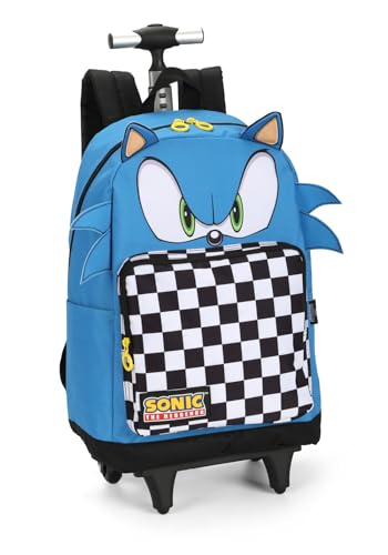 Mochila com Rodinhas Sonic The Hedgehog 3D - Luxcel