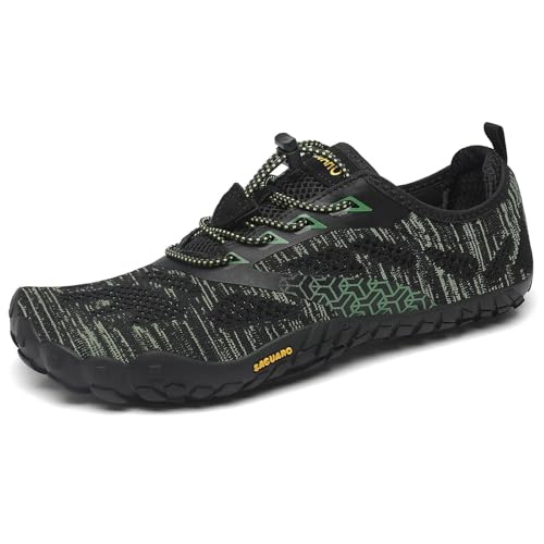 Image of SAGUARO Womens Mens Barefoot Shoes Minimalist Trail Runner Wide Toe Box Zero Drop Outdoor Cross Training Shoe