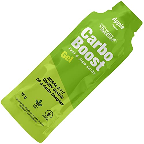 Victory Endurance Carbo Boost - Gel de manzana verde, 76 g, 18 unidades