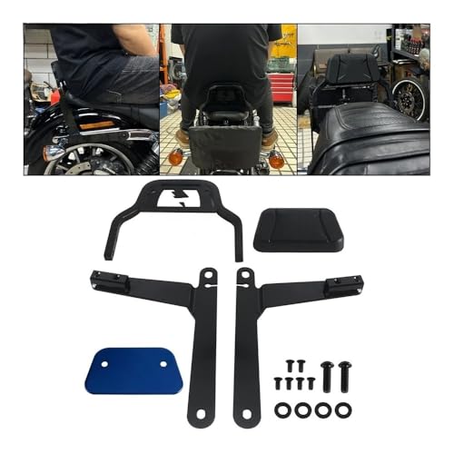 Dossier de moto pour Dyna Switchback sissy bar avec coussin de dossier passager - 7