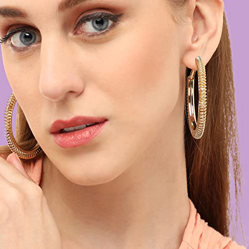 Image of SOHI Hoop Earring For Women and girls, Indo-western Earrings, Fashion Accessories, jewellery for women, Fancy earrings, artificial earrings for ladies