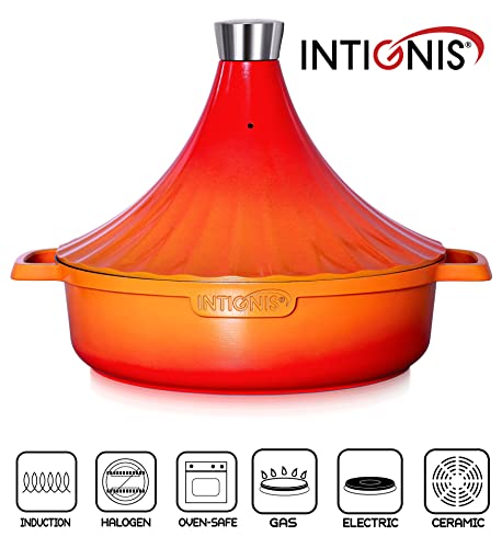 INTIGNIS Tagine-Topf Marokkanisch - Backofenfestes Tajine-Induktionsgefäß - Aluminium Antihaft-Tajin-Topf - 28cm - 4.43… - Image 5