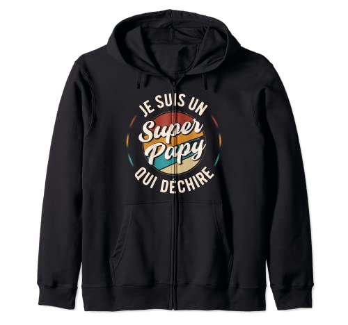 Citation Papy Qui Déchire Grand Père Papou Noël Papi Humour Sweat à Capuche Cover