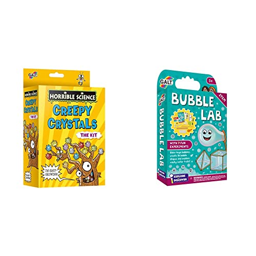 Image of Galt Toys, Horrible Science - Creepy Crystals, Science Kit for Kids, Ages 8 Years Plus & Toys, Bubble Lab, Science Kit for Kids, Ages 5 Years Plus