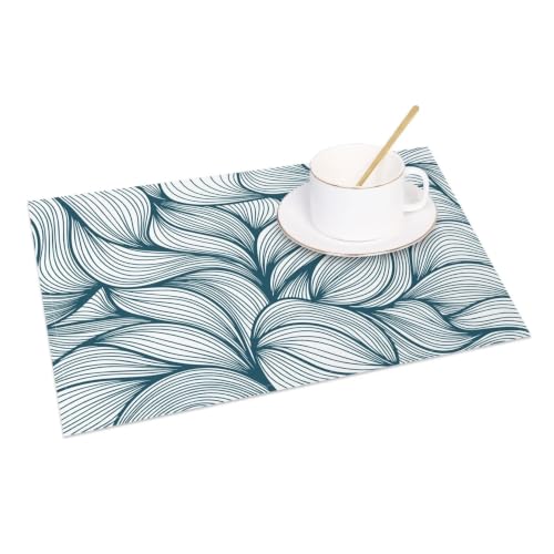 Tapis de table feuilles fraîches (004) imperméable et isolant