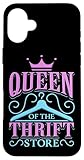 Regina del negozio dell'usato Custodia per iPhone 16 Plus Queen Of The Thrift Store Negozio dell\'usato Shopper Donne Ragazze