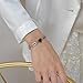 Heavstjer Fashion Stainless Steel Enamel Heart Link Chain Bracelet(White)