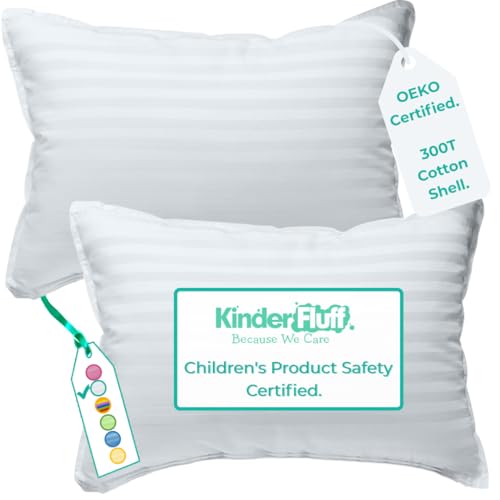 Children Pillows 2x–Certified Hypoallergenic Award Winning...