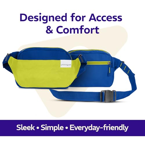 Image of Provogue Rover Waist Bag for Men & Women, Crossbody Waist Pouch with Zippered Compartments & Adjustable Strap,Multipurpose Fanny Pack for Travel & Outdoor Activities Chest Bag