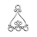 2 pcs .925 Sterling Silver Chandelier Earring Pendant Link Connector 18.5mm / Findings / Bright