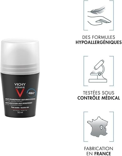Déodorant Men Anti irritation Vichy Laboratoires Le Lot De 2 Roll on - vue 9