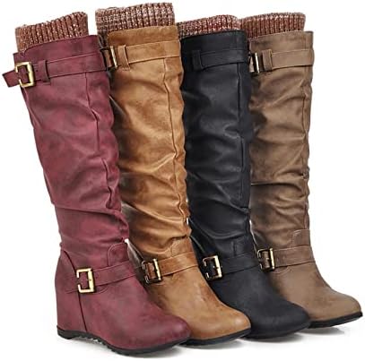 Bottes Femme Équitation Confort Mi-Mollet – Bout Rond, Fermeture Éclair, Talons Bas Antidérapants | Style Vintage & Imperméable