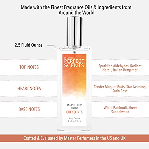 Perfect Scents Fragrances | Inspired By Chanel's Chanel No. 5 | Eau De Toilette | Fragrance For Women | Vegan, Paraben Free | Never Tested On Animals | 2.5 Fluid Ounce #TOP6