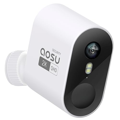 aosu 2K HD Wireless Security Camera Add-on Unit for 4-Cam aosuBase System Add-on-cam