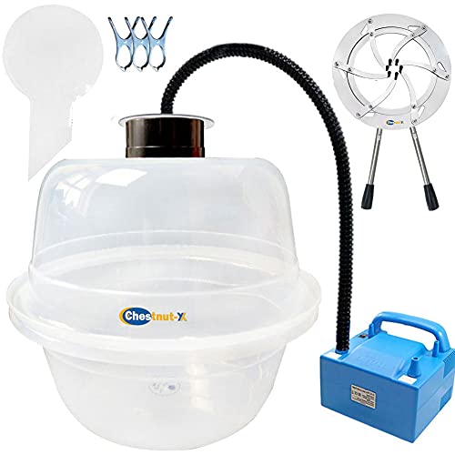 Chestnut-YX Balloon Stuffing Machine With 800W Electric Balloon Pump and Expander Stuffer a Classy Way to Wrap Your Balloon Wrap Your Balloon Gifts Balloon Stuffer Tool Kit (White), 18x18x17.1in