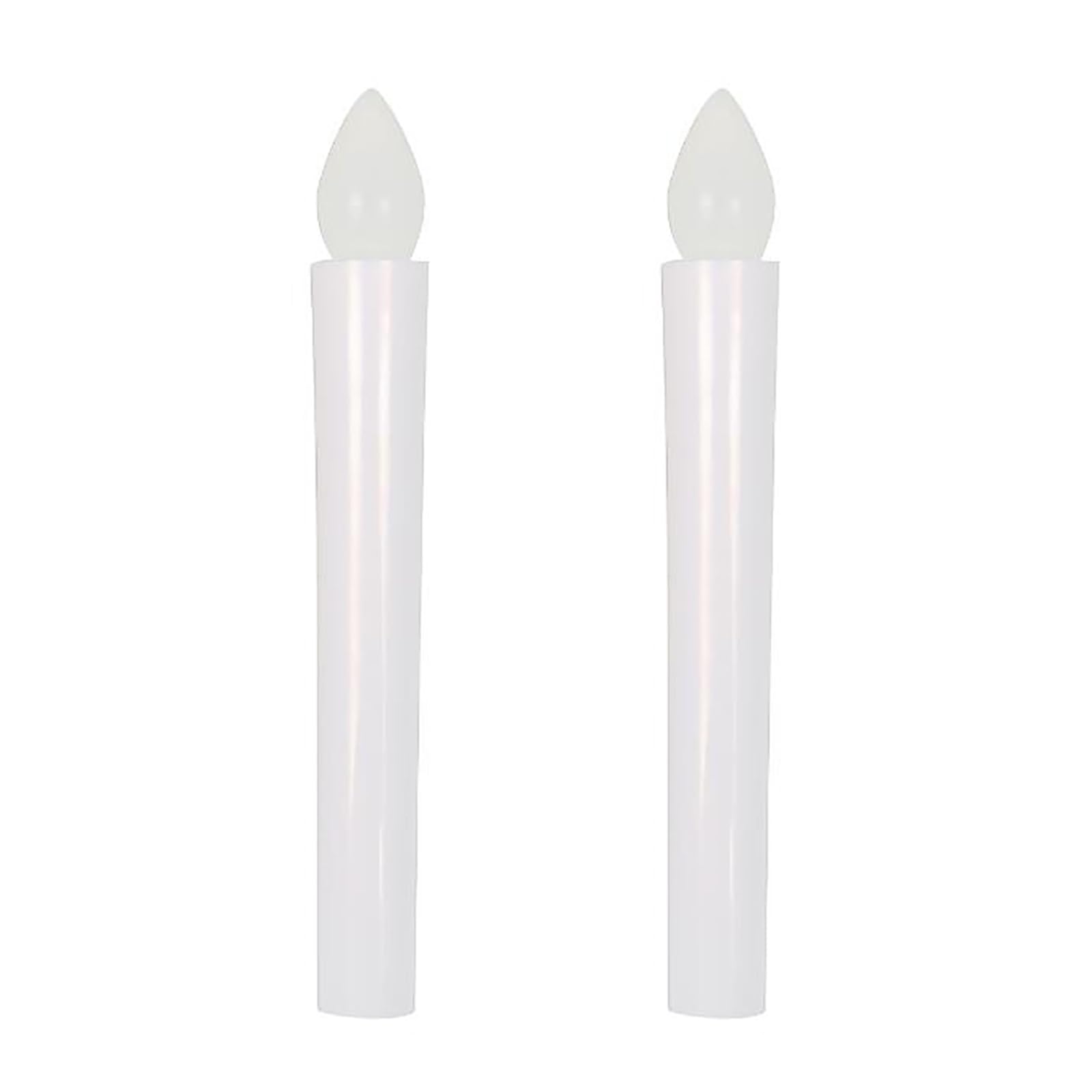 CHENLONB LED ローソク 2本セット 電池式 火を使わない 仏具 神棚 仏壇 お祭り 法事 お盆 蝋燭 17×2.2cm