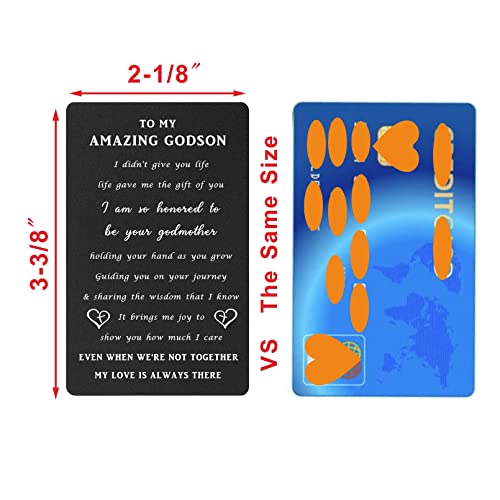 Godson Gifts From Godmother - Godson Wallet Card, Godson Gifts For Birthday, Father's Day, Graduation, Christmas, Life Gave Me The Gift Of You Godson Baptism Gifts For Boys #TOP1