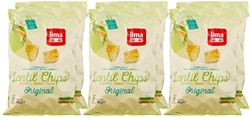 LIMA Linsen Chips Original, 6er Pack (6 x 90 g)