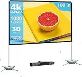WEDIOU 100 Inch PVC Stand Screen