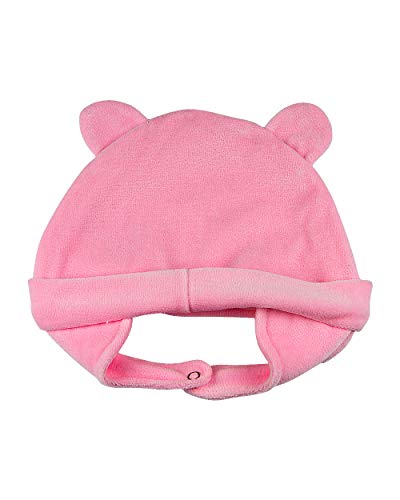Touca de Bebê Plush Ursinha - Rosa M