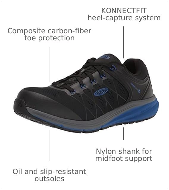 Image of KEEN Utility Men's Vista Energy Low Height Sneakers Composite Toe Industrial Work Shoes
