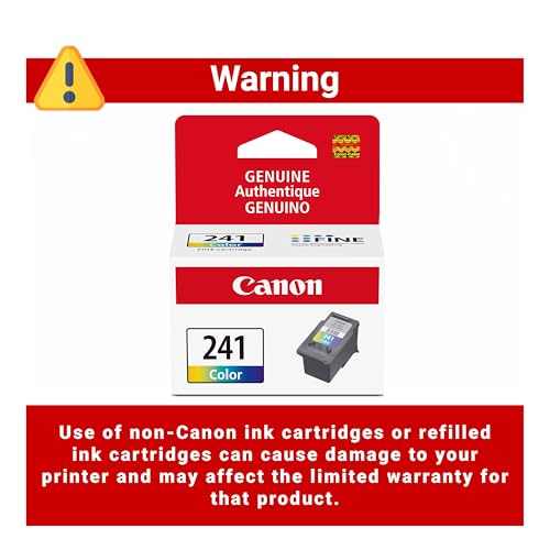 Image of Canon CL-241 Genuine Color Ink Cartridge, Compatible with MG2120 /3120 /4120, MX512 /432 /472 /372 /392 /522 /532 /452, MG2220 /3220 /4220 /3520 /3620, TS5120