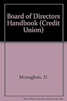 Board of Directors Handbook (Credit Union) 0840360207 Book Cover