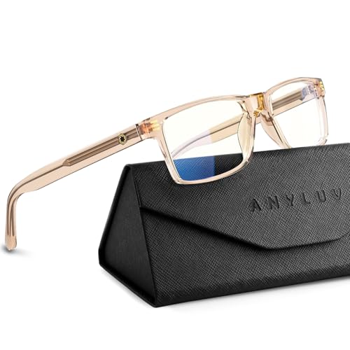 ANYLUV Clear-Lens Blue Light Glasses (Unisex)