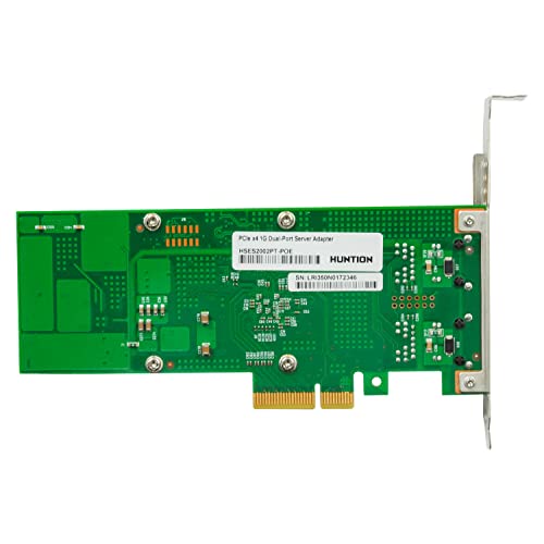 Tarjeta de Red Gigabit con Chip Intel I350, Adaptador Ethernet PCI Express v2.1 x4 con Puertos Dual-RJ45 PoE+, Compatible con Linux y Windows XP/VMware miniatura 2