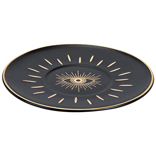 Luxshiny Evil Eye Dessert Plates Set Dinner Plates Eye Patterned Dessert Tray Seasoning Plate Breakfast Plate Dessert Plate for Appetizer Sushi Fruit Microwave oven Dishwasher Safe