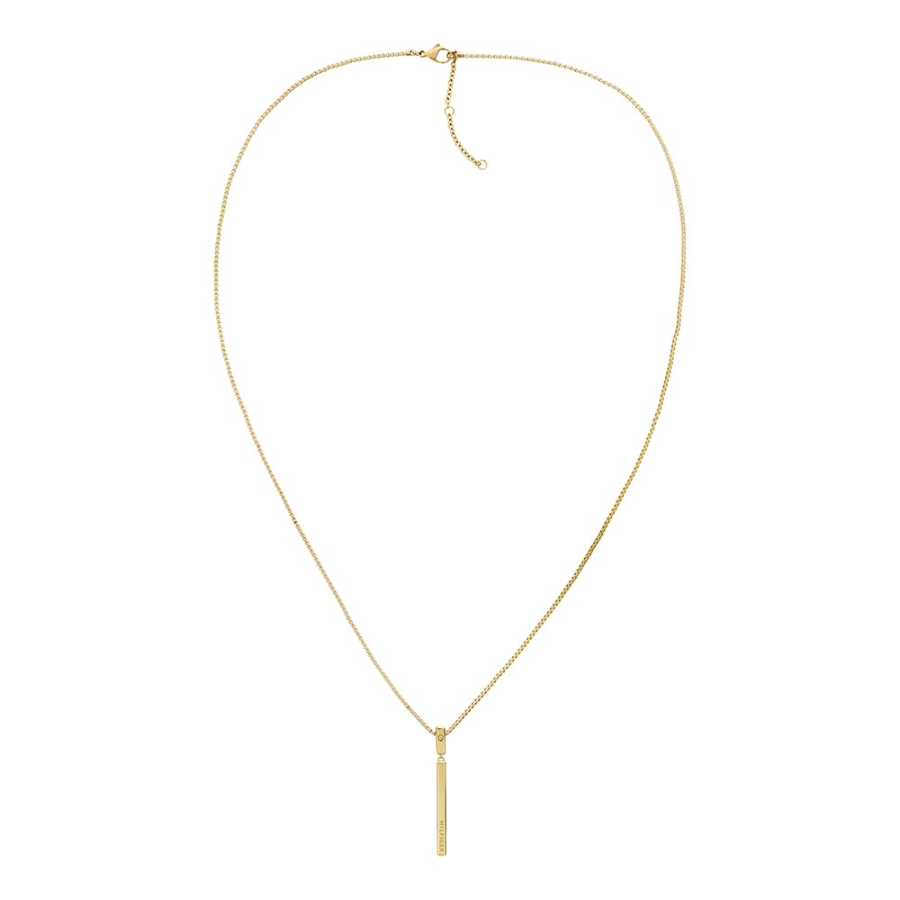Tommy Hilfiger 2780951 Womens Gold Tone LINEAR Necklace Jewellery