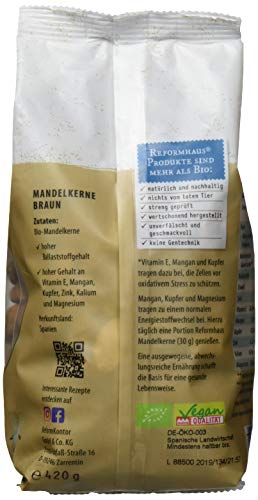 Reformhaus Mandelkerne, braun Bio, 420 g