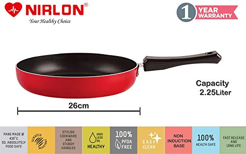 Image of Nirlon Aluminium nonstick Cooking Set of 2 Pieces Combo Offers |SP(B) FP26