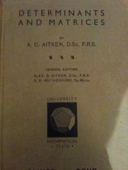 Hardcover Determinants And Matrices Book