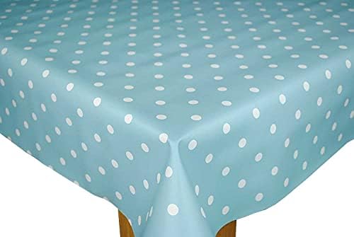 Karina Home Pink Polka Dotty 138cm ROUND Wipe Clean Tablecloth Vinyl