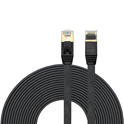6 mejores cables Ethernet 37 Cable Ethernet CAT7 de 10 Gigabit ultra plano, cable de conexión...