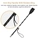 Coolrunner Riding Crop for Horse, 18 Inch Horse Whip with PU Leather Equestrianism Horse Crop Double Slapper Horse Whip Black Crops for Horses (Black)