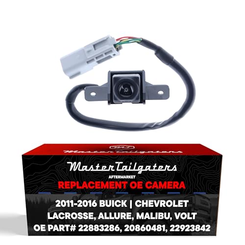 Image of Master Tailgaters Replacement for Buick Lacrosse, Allure (2014-2016) / Chevrolet Malibu (2014-2016), Malibu Eco (2013-2014), Volt (2011-2015) Backup Camera OE Part # 22883286, 20860481, 22923842