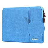 Yarnow 1Pc Laptop-Hülle Fall Schutz Notebook Handtasche Business Aktentasche mit Trolley Gürtel Tragbare Tragetasche Multifunktions-Ultrabook Computer-Abdeckung Tasche für Männer