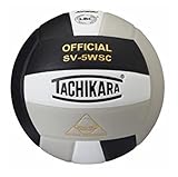 Tachikara Sensi-Tec Composite Sv-5wsc Volleyball Black/White/Silver