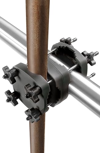 Menz Premium Sonnenschirmhalter Balkongeländer – Universal Sonnenschirm Balkon Halterung für alle Sonnenschirme – Schirmhalterung SunnyGuy als Schirmständer Balkon Terrasse - Fb. Schwarz New Model